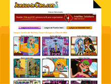 Tablet Screenshot of juegosdecleo.com